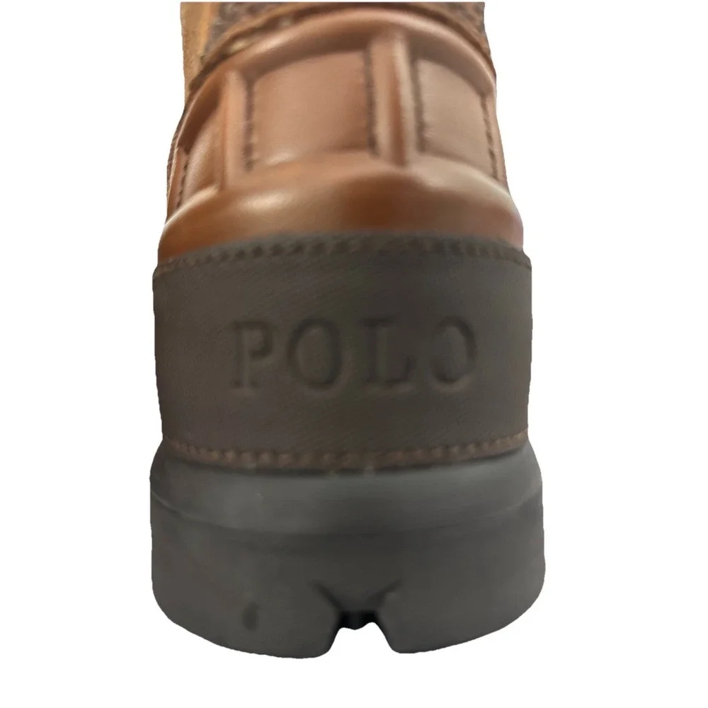 Polo Ralph Lauren Men's Oslo Low Suede Waterproof Leather Boots Size 9 D New
